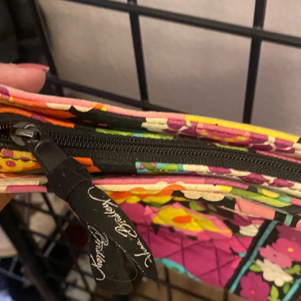 Vera Bradley Pink and Yellow Floral Crossbody Bag